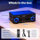 Stereo Audio Hifi Amplifier, 800W Bluetooth Amplifier 5.0, 2 Channels 12V/230V, 8