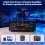 Stereo Audio Hifi Amplifier, 800W Bluetooth Amplifier 5.0, 2 Channels 12V/230V, 3