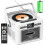 Boombox CD Player with Speakers, CD Cassette Player Combo with Bluetooth, Portab 1