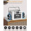 Boombox CD Player with Speakers, CD Cassette Player Combo with Bluetooth, Portab 3