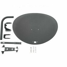 SATELLITE DISH QUAD LNB FREESAT 80 CM HOTBIRD POLSAT NC+ SKY ZONE 2 ANTENNA KIT