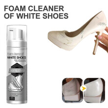 Portable White Shoe Cleaner - No Rinse Stain Remover for Brightening Yellow Edges, Gentle on All Uppers, 100ml Travel-Friendly & Easy to Use
