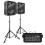 MAX 15" Passive Speaker PA System with PDM-C805A Powered Stage Mixer and Stands 1
