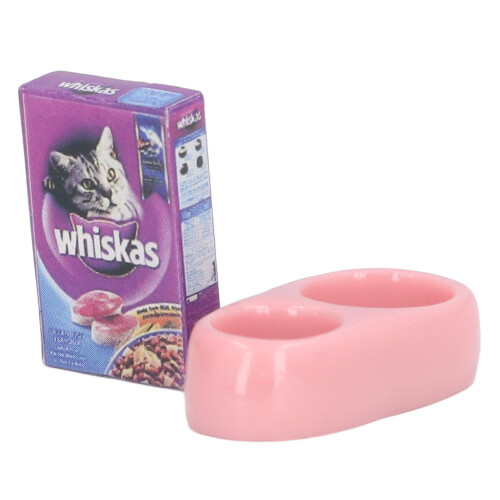 Miniatur Haustierfutter Katze Hund 1:12 Szene