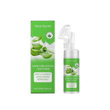 Limited time!!West Month Aloe Vera Foam Facial Cleanser Moisturizes And Hydrates Without Tightness, Gently Cleanses Pores And Refreshes The Face