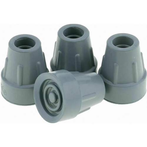 4 Pack Non-Slip Crutch Tips Rubber Ferrules for Walking Aids, 19 mm Durable Replacement Foot Caps