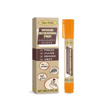 Wood Pyrography Marker Pen for DIY Wood Burning, Flaxseed Oil & Beeswax Ink, Reusable Coaster & Cutting Board Art