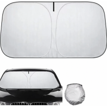 Pare-soleil pliable pour pare-brise de voiture, protection UV, 140 x 70 cm, bloque la lumière du soleil, facile à ranger