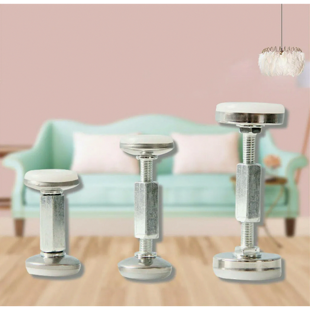 2 Adjustable Threaded Anti-Shake Bed Support Brackets, Telescopic Wall ...