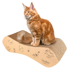 Creative Pets Katzen Kratzbrett Groß 57x21x16 cm Doppelseitige Kratzpappe