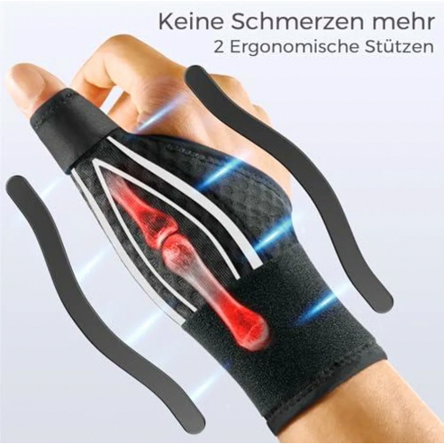 Right Thumb Support Brace for Arthritis, Trigger Thumb and Tendonitis, Adjustable Stabilizing Thumb Splint for Men and W 1