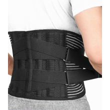 Ceinture de soutien lombaire, orthèse pour le bas du dos, sangle de soutien dorsal réglable, taille L (95 à 115 cm)