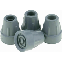 4er-Pack rutschfeste Krückenspitzen aus Gummi für Gehhilfen, 19 mm, robuste Ersatzfußkappen