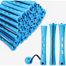 120-teiliges Set kleiner Lockenwickler, 0,35 Zoll (ca. 8,9 mm) blaue Lockenwickler für Damen, Lockenwickler für kurzes, langes und natürlich