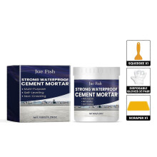 Waterproof Cement Mortar Repair Kit  Fast-Set Wall, Floor & Drain Sealant, Indoor/Outdoor