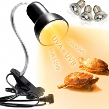 Lampada riscaldante per tartarughe e rettili, lampadina riscaldante per terrario, 25W 50W E27 UVA UVB Luce calda spot per lucertole, serpenti, acqua