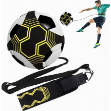 Voetbaltraptrainer, Solo Kids voetbaltrainingsaccessoire, handsfree voetbaltraining met verstelbare heupriem voor kinderen en volwassenen.