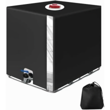 Tapa para tanque IBC de 1000 L, accesorio impermeable para contenedores, tapa para tanque de agua de lluvia resistente a los rayos UV con ventana tr