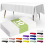 Premium Disposable Tablecloths 10 Pack, 54 x 108 Inch Party Table Covers for Rectangular Tables, White Plastic Tablecloths, Leak R 1