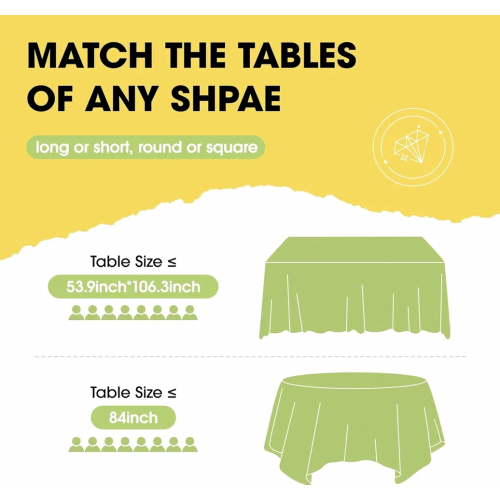 Premium Disposable Tablecloths 10 Pack, 54 x 108 Inch Party Table Covers for Rectangular Tables, White Plastic Tablecloths, Leak R 1