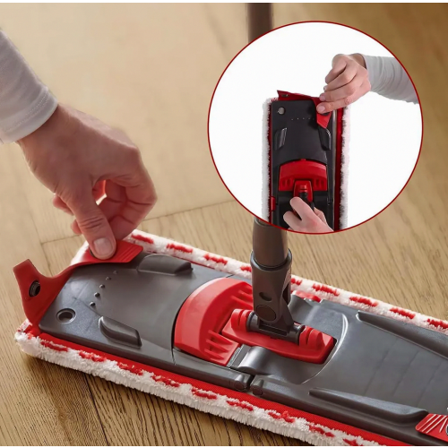 2 Pack Microfiber Mop Replacement Pads, 51 x 14 cm, for All Hard Floors, Extra Wide Cleaning Pads 2