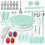 Cake Decorating Set, Rotating Cake Turntable, Cake Stand, Baking Accessories for Beginners and Professionals, Green 1