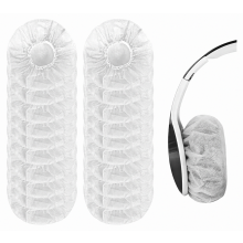 200 Pack Stretchable Headphone Covers, Disposable Ear Pad Protective Sleeves for Hygiene and Comfort