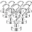 Heavy Duty Magnetic Hooks, 27 lb Pull Force, Strong Fridge Hanger Hooks for Cabinets and Grill, Silver White, 10 Pack 1