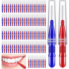 100 Pcs Interdental Brushes Toothpicks Dental Brushes Between Teeth Cleaners Interdental Toothbrushes Floss Picks Oral Care Tools