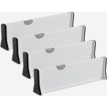 Schubladentrenner Verstellbar, 4er-Set Schubladenteiler Organizers