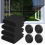 4 Pack Window Mosquito Nets, 150 x 200 cm Fly Screens for Windows, Insect Protection Mesh, Black 1