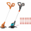 100-Pack Plastic Replacement Blades for Garden Grass Trimmer, Durable Cutter Set for Easy Lawn Maintenance 2