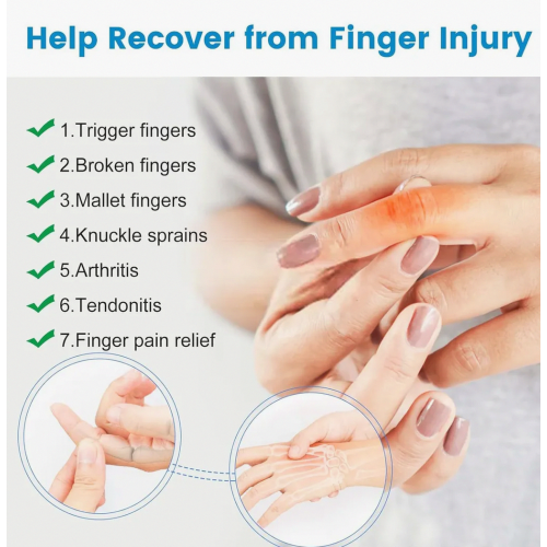 5 Pack Finger Splints for Trigger Finger, Broken Finger, Arthritis Support, Thumb, Index, Middle, Ring and Little Finger Stabilize 1
