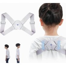 Houdingscorrectiegordel voor kinderen, intelligente sensorvibratie, verstelbare bovenrugsteun voor verlichting van nek- en rugpijn