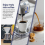 Replacement Water Filter Cartridge for Fully Automatic Coffee Machines, Compatible Blue Filter, 4-Pack, Not for E6 or E8 5