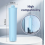 Replacement Water Filter Cartridge for Fully Automatic Coffee Machines, Compatible Blue Filter, 4-Pack, Not for E6 or E8 3