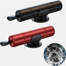 4 Stück Notfall Nothammer Auto - 2-in-1 Notfallhammer Auto mit Gurtschneider für Sicherheit, Auto Sicherheitshammer, Rot und Schwarz