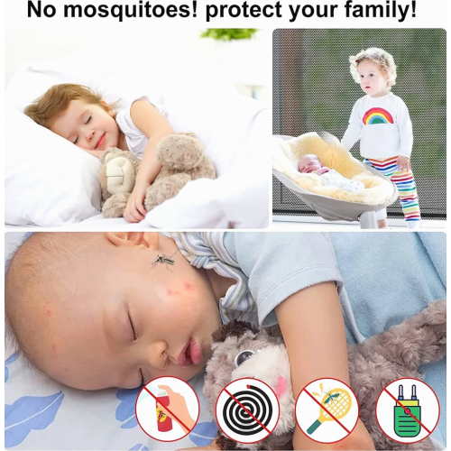 4 Pack Window Mosquito Nets, 150 x 200 cm Insect Screen Mesh for Windows, White Fine Mesh Fly Net Curtain 1
