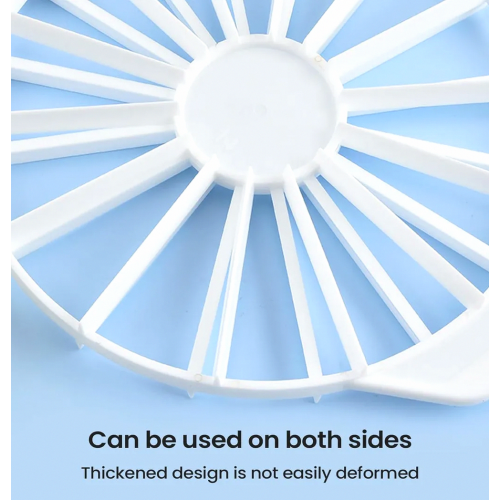 Cake Divider 10/12 Slice Cutter with Handle, Double Sided Round Plastic Tool for Even Slices, Reusable Kitchen Gadget, White 2