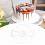 Cake Divider 10/12 Slice Cutter with Handle, Double Sided Round Plastic Tool for Even Slices, Reusable Kitchen Gadget, White 6