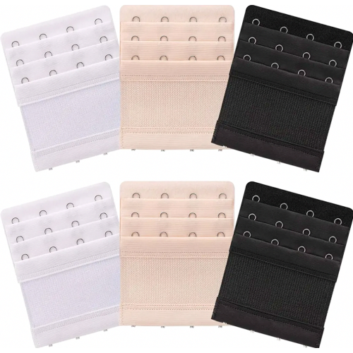 Hook Extender, 4-Hook Bra Extender, Soft and Comfortable Elastic Underband Extension for a Better Fit