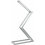 LED Desk Lamp, Aluminium Folding Dimmer Daylight Table Lamp for Office, Rechargeable Bedside Reading Light, Silver 1