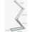 LED Desk Lamp, Aluminium Folding Dimmer Daylight Table Lamp for Office, Rechargeable Bedside Reading Light, Silver 3