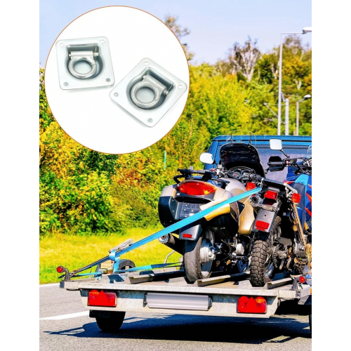 6 Pack Tie-Down Rings for Trailers, Recessed Lashing Points, Trailer Accessories for Securing Cargo During Transport 1