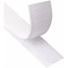 Self Adhesive Hook and Loop Tape, 8 Meter Extra Strong Double Sided 20mm Wide Fastening Strip, White