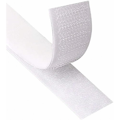 Self Adhesive Hook and Loop Tape, 8 Meter Extra Strong Double Sided 20mm Wide Fastening Strip, White