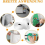 Self Adhesive Hook and Loop Tape, 8 Meter Extra Strong Double Sided 20mm Wide Fastening Strip, White 4