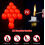 LED Tea Lights with Timer, 12 Pack Electric Red Flickering LED Candles, Long Lasting Timer Function for Wedding, New Year, Living 2