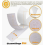 Self Adhesive Hook and Loop Tape, 8 Meter Extra Strong Double Sided 20mm Wide Fastening Strip, White 3