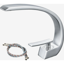 Miscelatore per lavabo da bagno, a risparmio idrico, facile installazione, monocomando per bagni moderni.